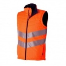 Vêtement de travail BODY WARMER INTEMPERIES HV ORANGE-MARINE Bleu