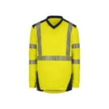 T-shirt de travail TEE-SHIRT BALI MANCHES LONGUES JAUNE MARINE Ja
