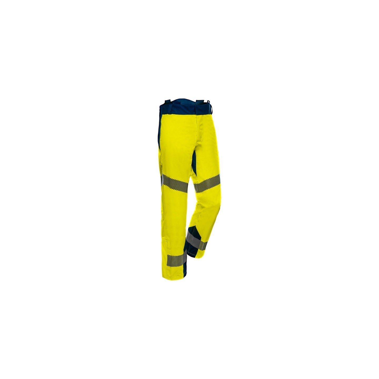 Pantalon de travail PANTALON EVEREST  JAUNE/MARINE Jaune Fluo hau