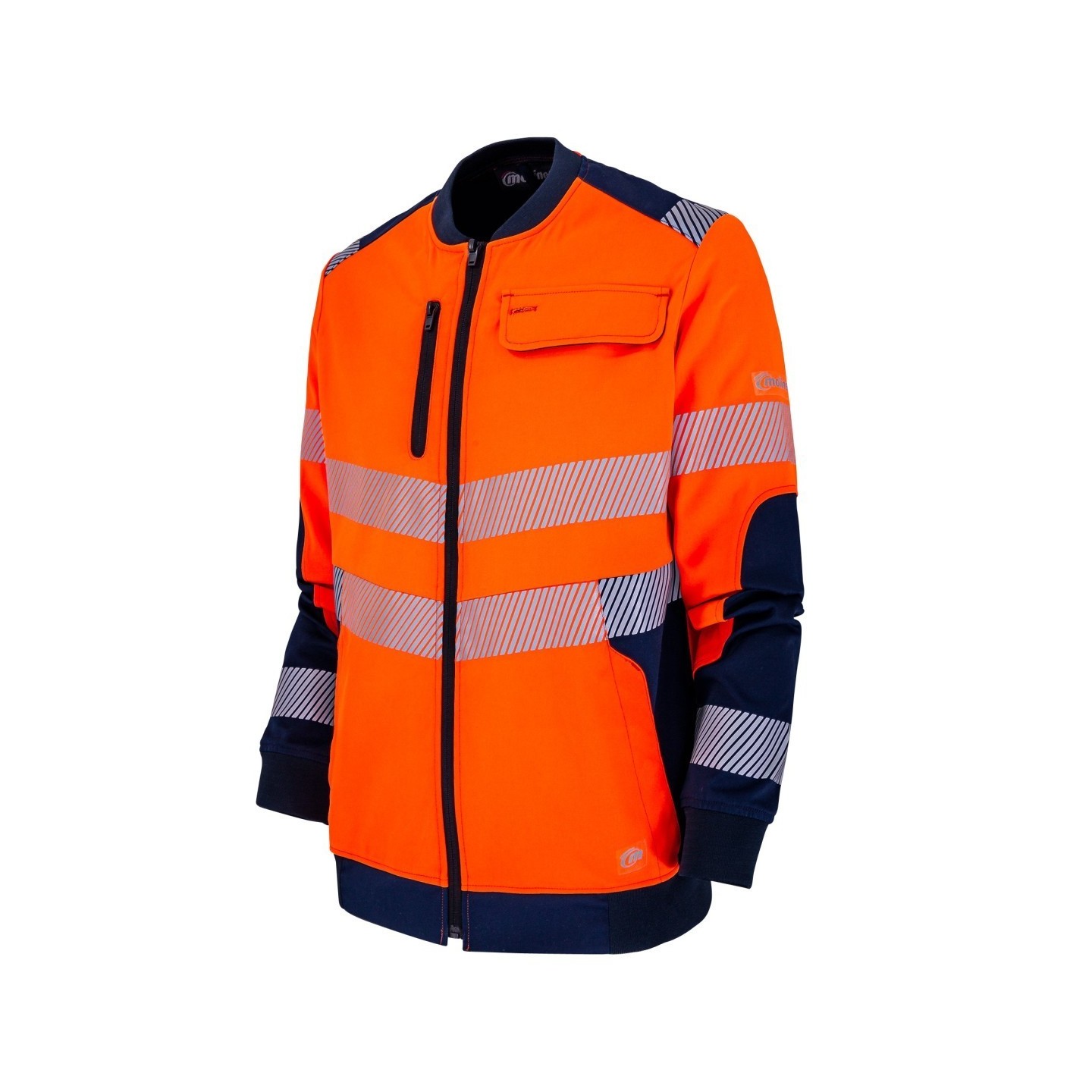Blouson detection BLOUSON TEDDY R FLEX ORANGE-MARINE Bleu Mar