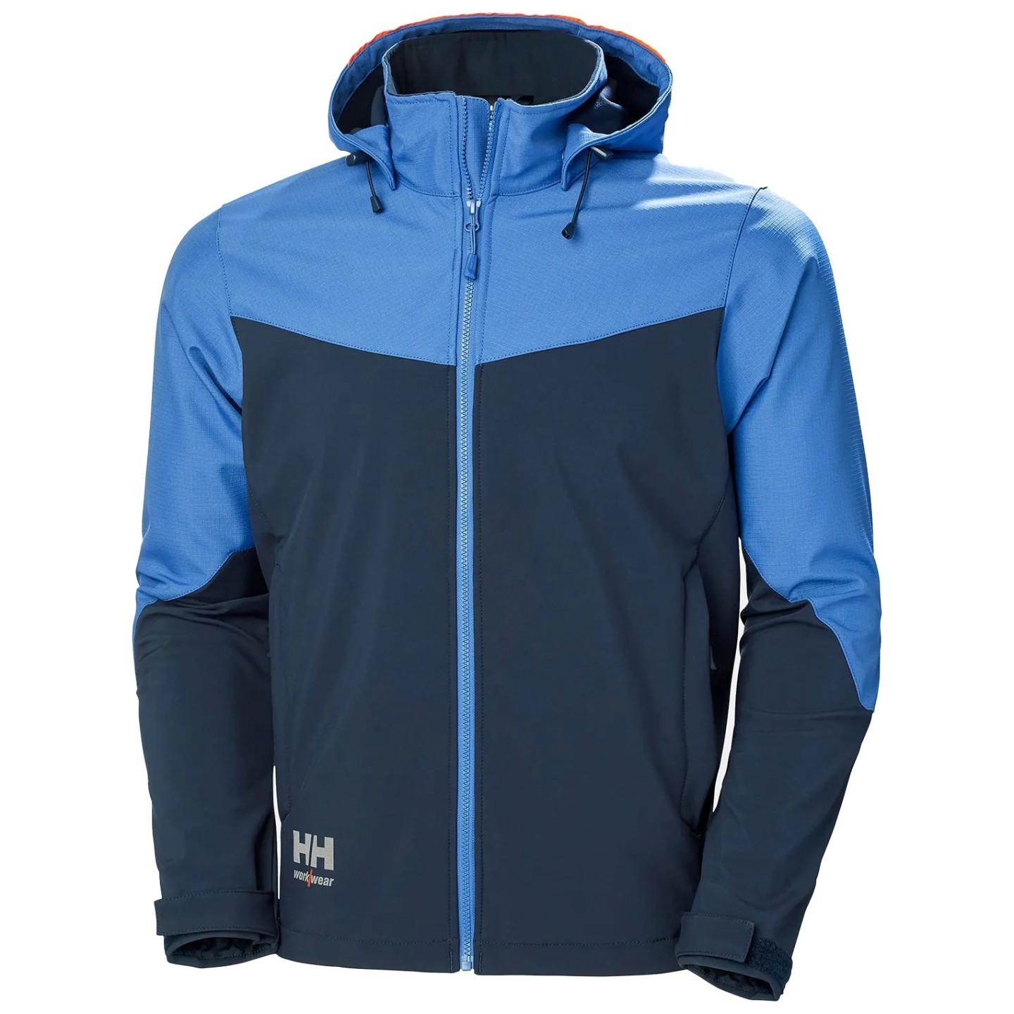Veste Softshell VESTE SOFTSHELL A CAPUCHE OXFORD NAVY-STONE Bleu