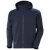 Veste Softshell VESTE SOFTSHELL A CAPUCHE OXFORD NAVY Bleu Marine