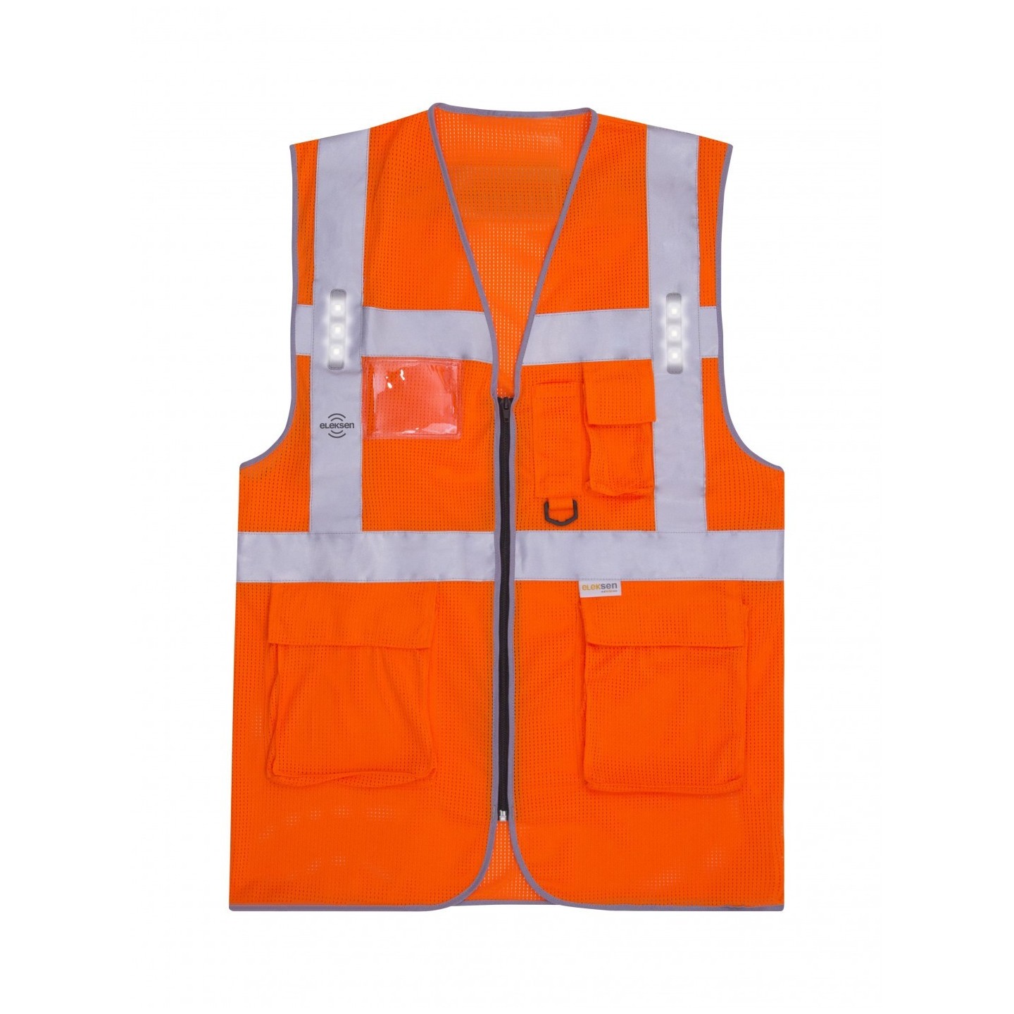 Gilet de travail GILET SAFARI LED ORANGE Orange Fluo | OdisPro