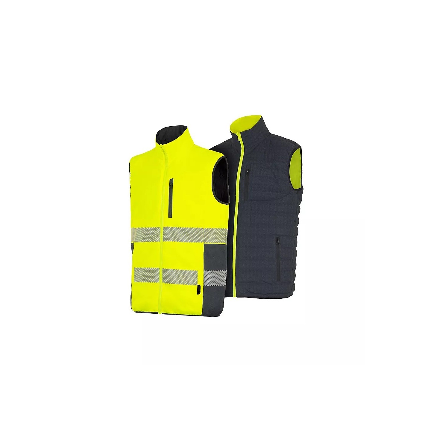 Veste d'atelier VESTE BODYWARMER NEPAL1 JAUNE-MARINE Jaune Fluo h