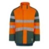 Vêtement de travail PARKA ODIN ORANGE/VERT Orange Fluo haute rési
