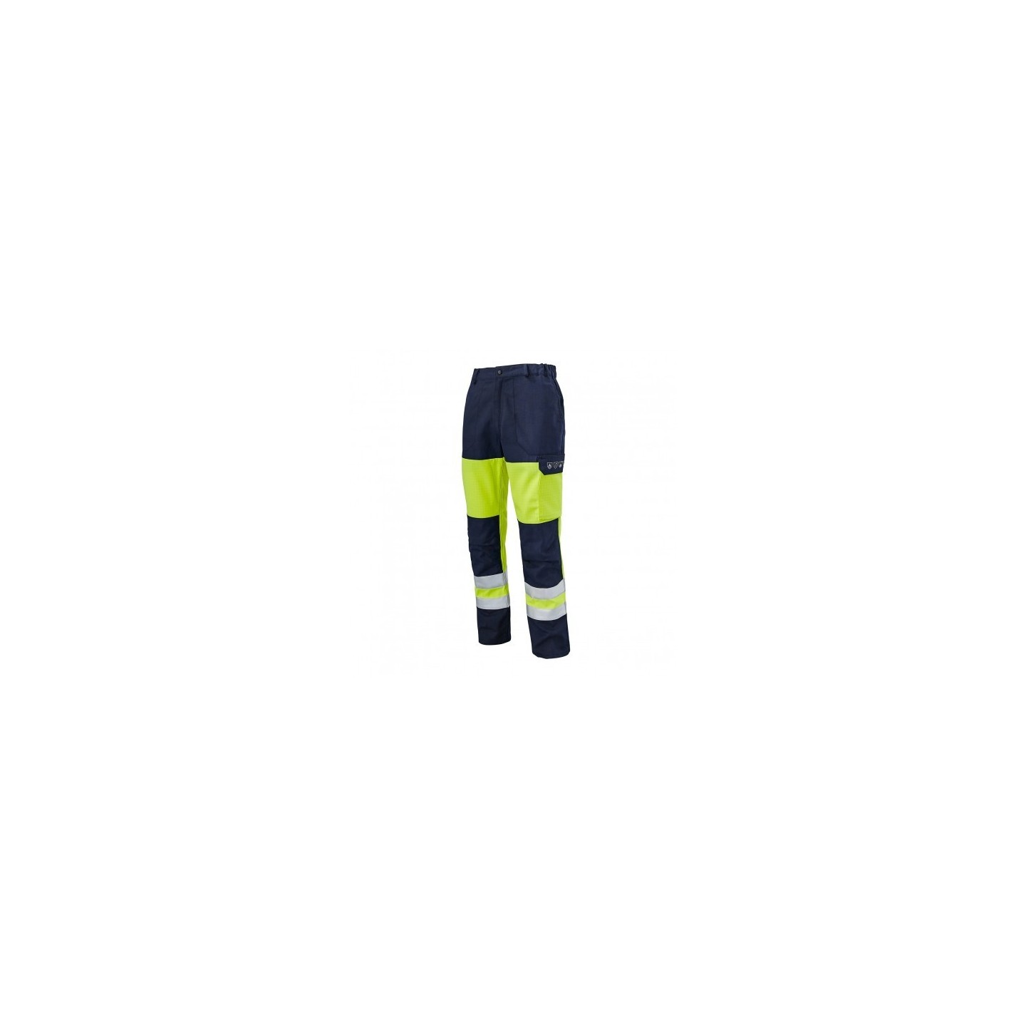 Pantalon de travail PANTALON MULTIRISQUE SAFELINE HV JAUNE-MARINE