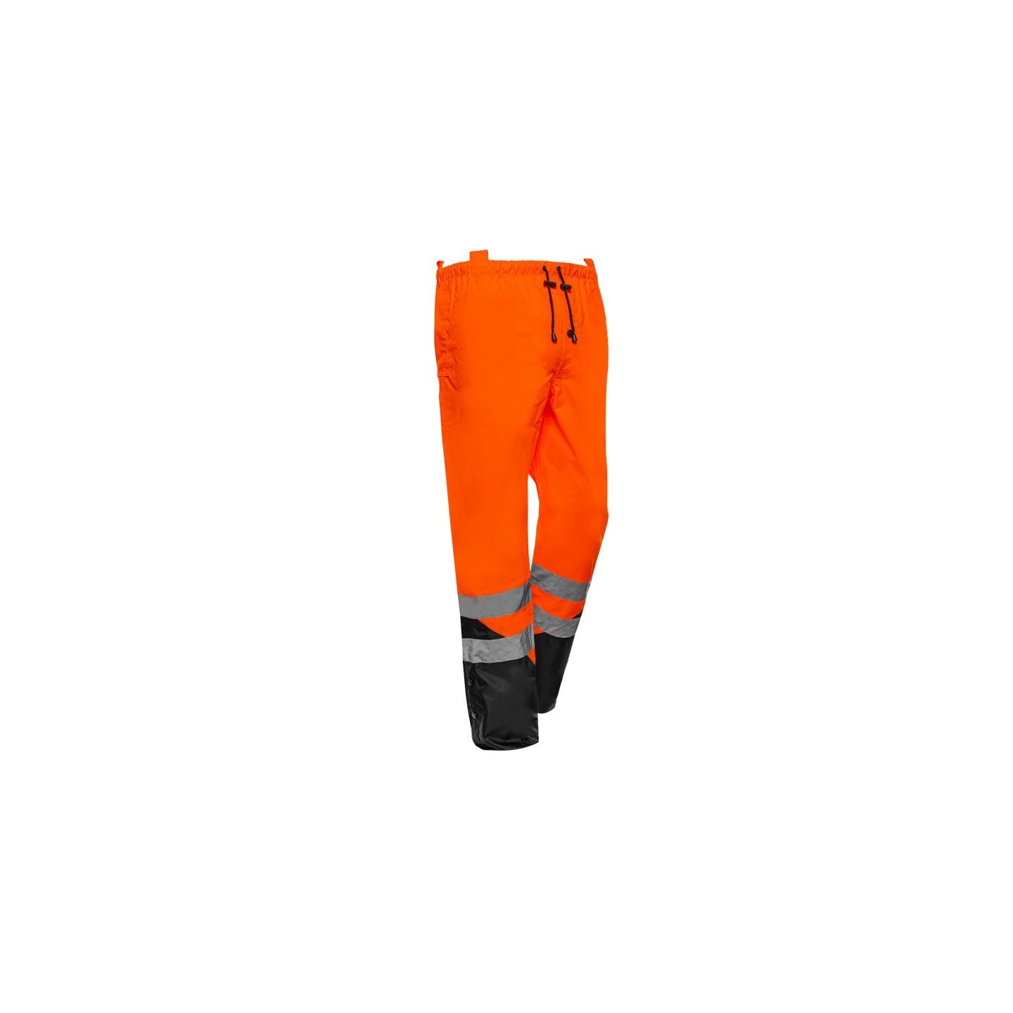 Pantalon de travail PANTALON DE PLUIE SPEED ORANGE-NOIR Noir haut
