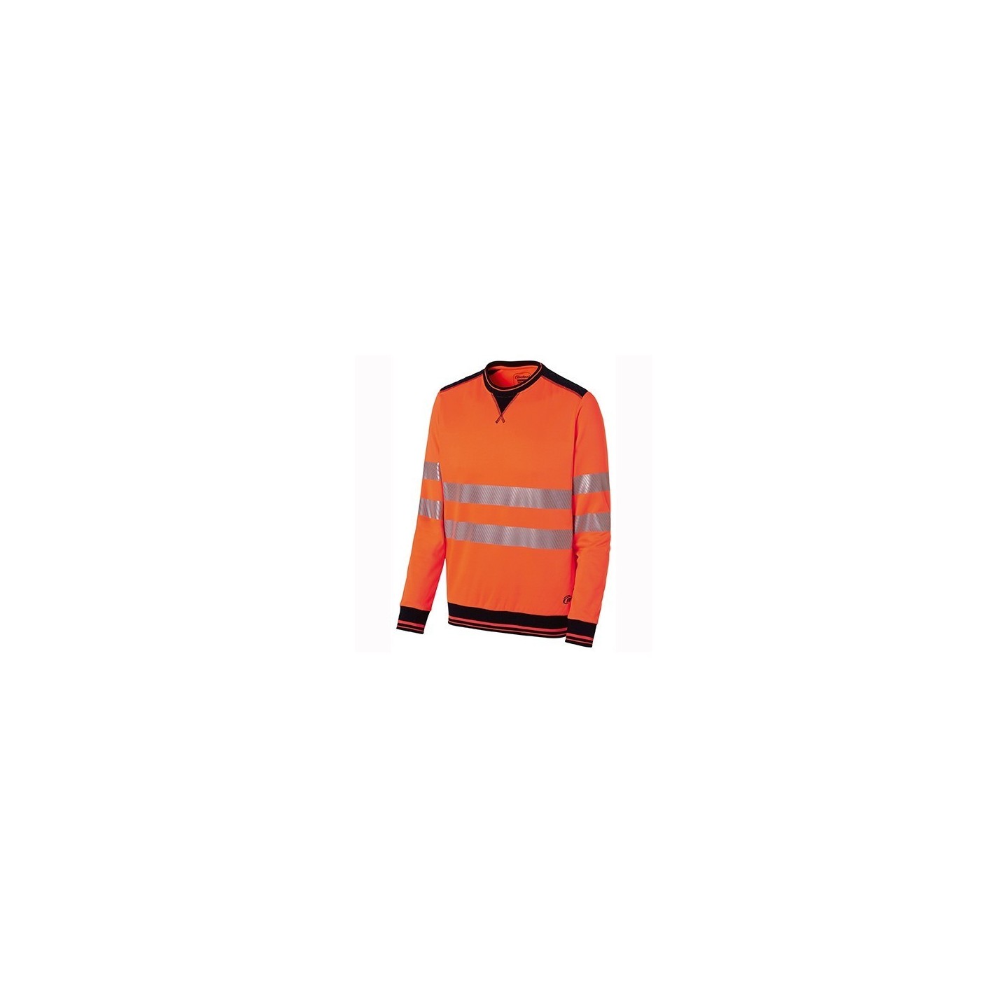 Vêtement de travail SWEAT COL ROND HV LUK-LIGHT ORANGE MARINE Ble
