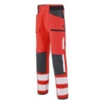 Pantalon de travail PANTALON TWIST HV ROUGE FLUO - CHARCOAL Jaune