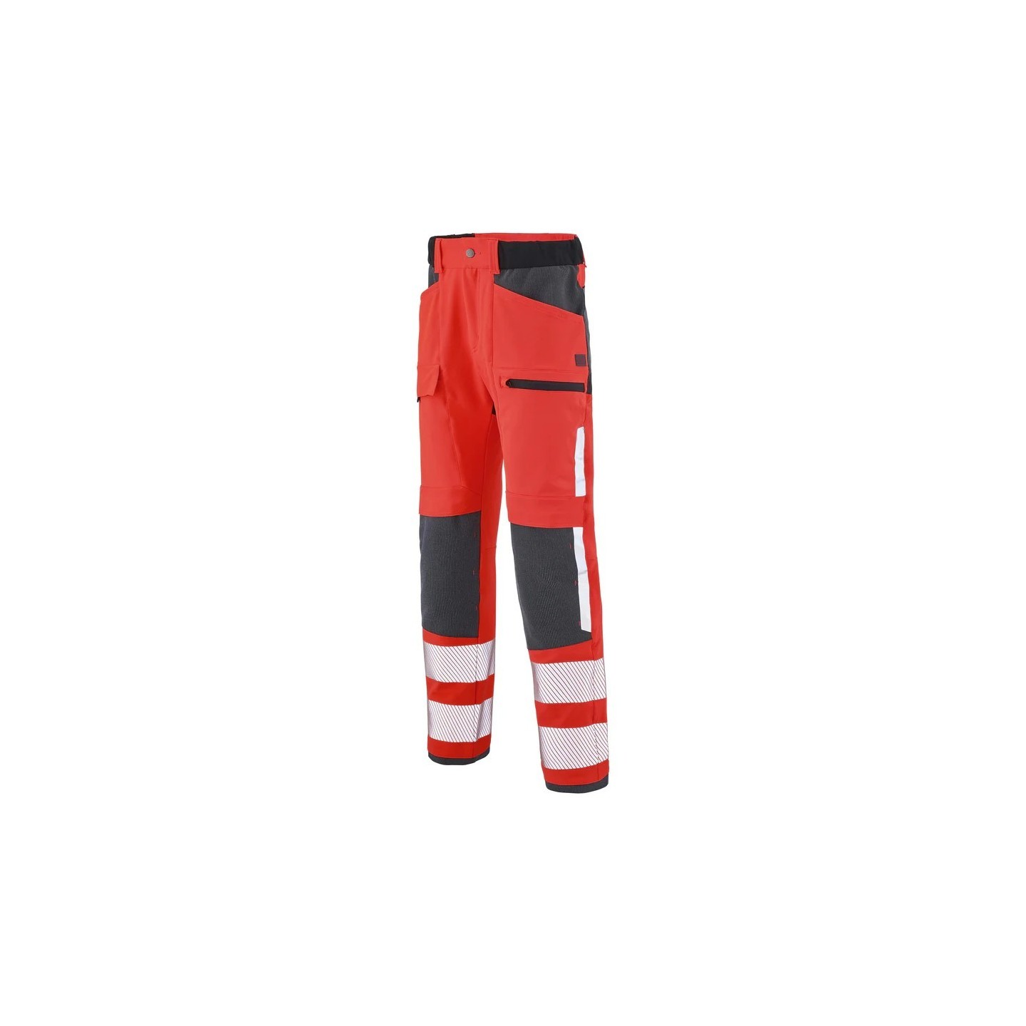 Pantalon de travail PANTALON TWIST HV ROUGE FLUO - CHARCOAL Jaune