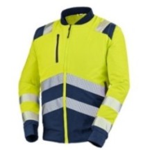 Blouson detection BLOUSON TEDDY ALPILLES JAUNE FLUO - NAVY Ja