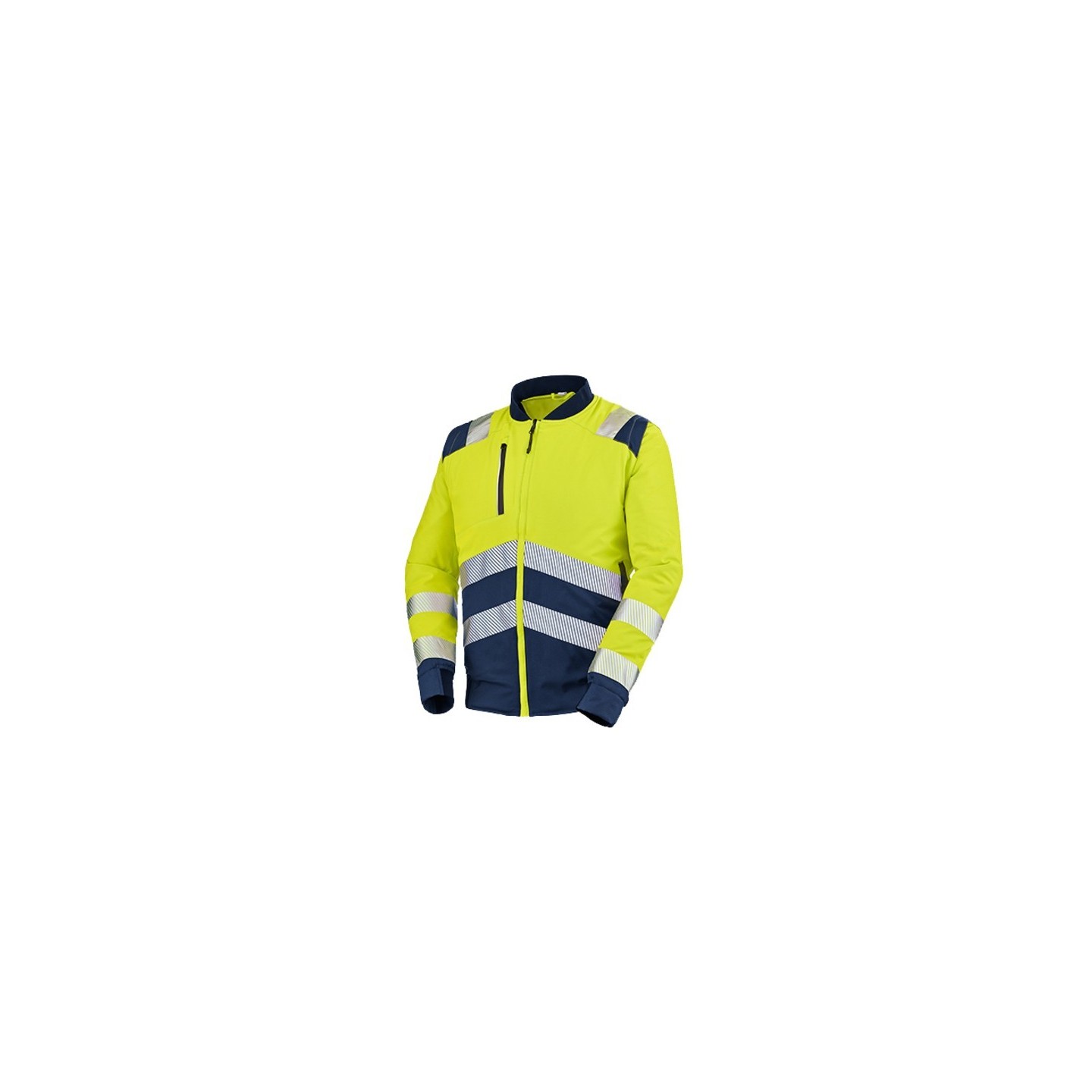 Blouson detection BLOUSON TEDDY ALPILLES JAUNE FLUO - NAVY Ja
