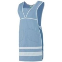 Vêtement de travail CHASUBLE MÉLIE BLEU CIEL - BLANC Blanc haute