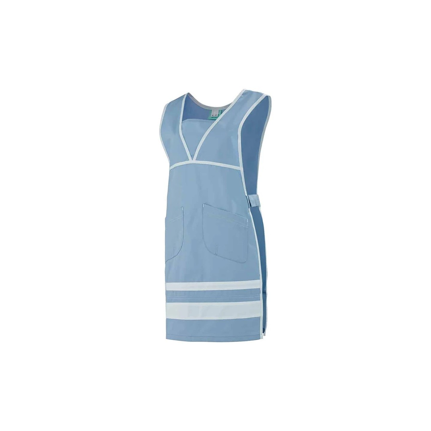 Vêtement de travail CHASUBLE MÉLIE BLEU CIEL - BLANC Blanc haute