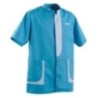Vêtement de travail TUNIQUE HOMME LEE TURQUOISE - BLANC Blanc hau