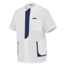 Vêtement de travail TUNIQUE HOMME LEE BLANC - MARINE Bleu Marine