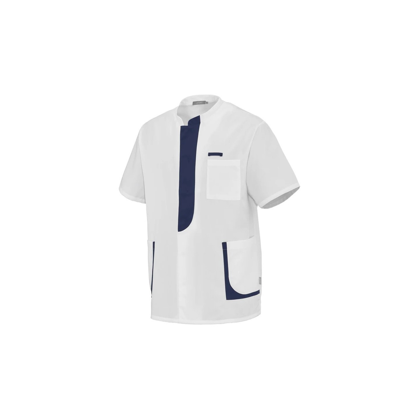 Vêtement de travail TUNIQUE HOMME LEE BLANC - MARINE Bleu Marine