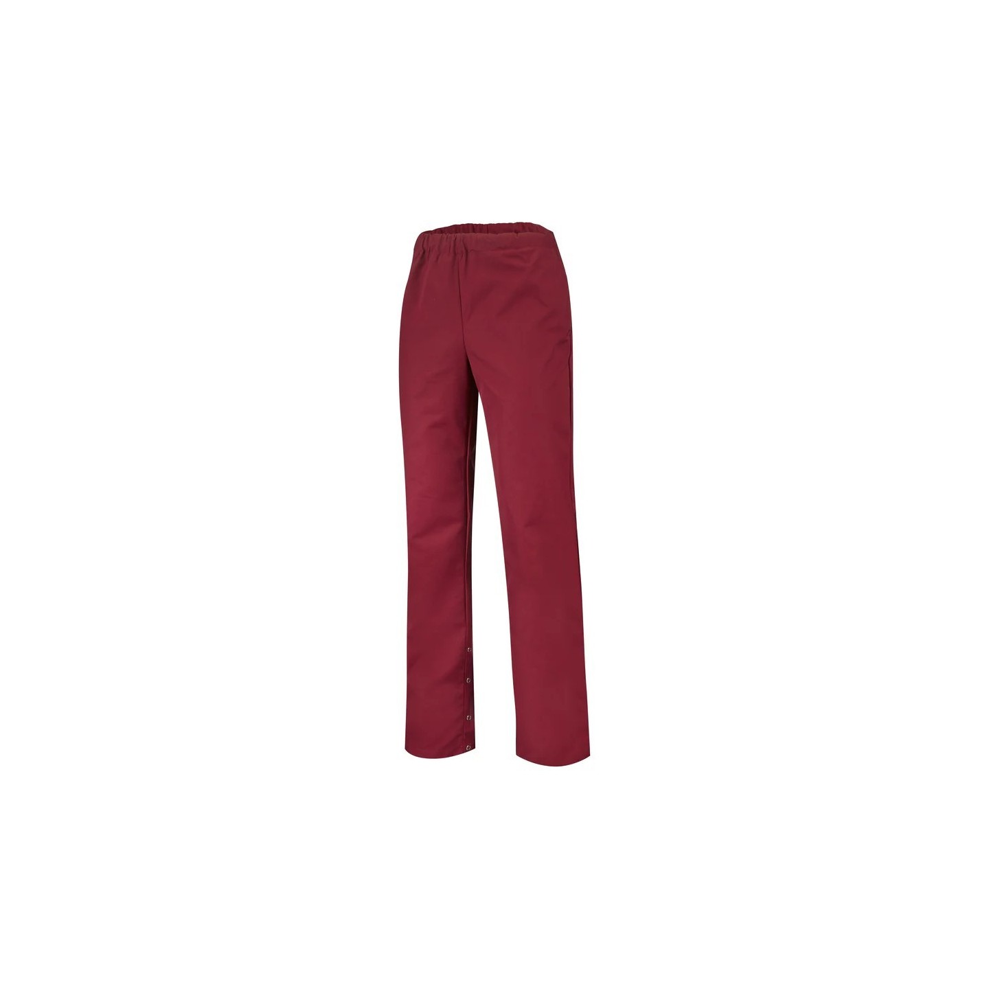 Pantalon de travail PANTALON MIXTE REGLISSE BORDEAUX Standard hau