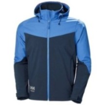 Veste Softshell VESTE SOFTSHELL A CAPUCHE OXFORD NAVY-STONE Bleu