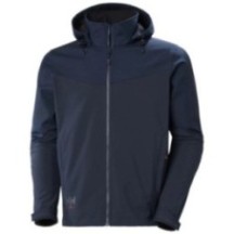 Veste Softshell VESTE SOFTSHELL A CAPUCHE OXFORD NAVY Bleu Marine