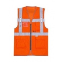Gilet de travail GILET SAFARI LED ORANGE Orange Fluo | OdisPro