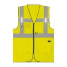Gilet de travail GILET SAFARI LED JAUNE Jaune Fluo | OdisPro