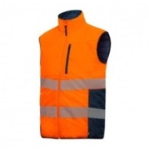 Vêtement de travail BODYWARMER NEPAL ORANGE-MARINE Bleu Marine ha