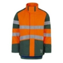 Vêtement de travail PARKA ODIN ORANGE/VERT Orange Fluo haute rési