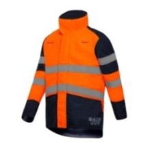 Vêtement de travail PARKA ODIN ORANGE/MARINE Bleu Marine haute ré