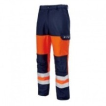 Pantalon de travail PANTALON MULTIRISQUES SAFELINE HV ORANGE-MARI