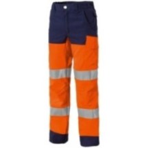 Pantalon de travail PANTALON GEN LUKLIGHT ORANGE-MARINE Bleu Mari